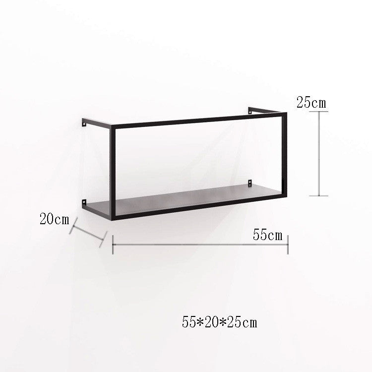 Nordic Wrought Iron Wall Shelf Creative Lattice