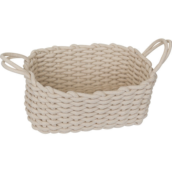 Nordic Wind Hand-woven Thick Cotton Rope Storage Box Simple Storage Basket