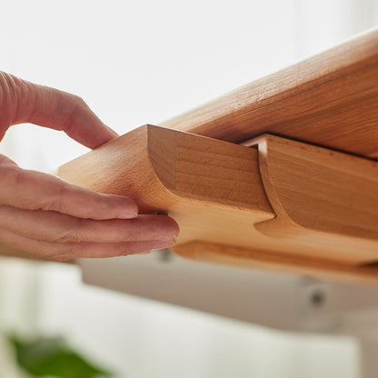 Walnut Pull-Out Desk Organizer | Hidden Under Table Storage Box | Minimalist Office Organizer