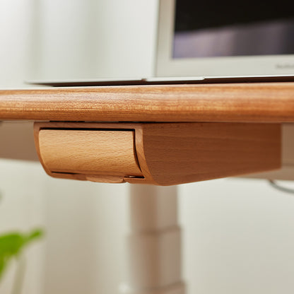 Walnut Pull-Out Desk Organizer | Hidden Under Table Storage Box | Minimalist Office Organizer